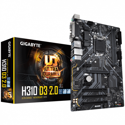 Материнская плата Gigabyte H310 D3 2.0, Intel H310, s1151v2, ATX