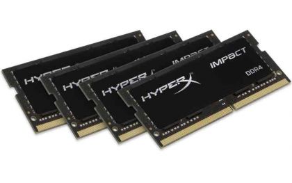 Модуль памяти Kingston 64GB 2133MHz DDR4 CL13 SODIMM (Kit of 4) HyperX Impact
