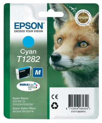 Картридж струйный Epson C13T12824012 голубой для Epson S22/SX125