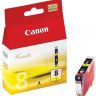 Чернильница Canon CLI-8Y Yellow для iP3300/ 3500/ 4200/ 4300/ 4500/ 5200/ 5300/ 5200R/ 6600D/ 6700D, MP500/ 510/ 520/ 530/ 600/ 600R/ 610/ 800/ 810/ 830/ 970, MX700/ 850, iX4000/ 5000 Pro9000/ 9000MarkII
