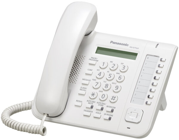 Системный телефон Panasonic KX-DT521RU белый