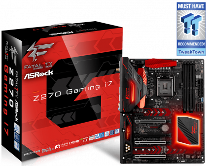 Материнская плата ASRock Fatal1ty Z270 Professional Gaming i7, Intel Z270, s1151, ATX