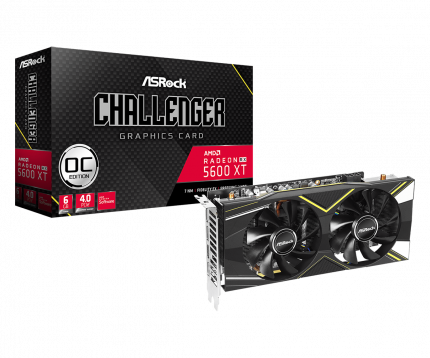 Видеокарта ASRock Radeon RX 5600 XT Challenger D 6G OC (RX5600XT CLD 6GO)