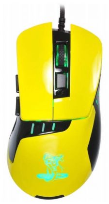 Мышь Oklick 865G черный/желтый оптическая (2400dpi) USB игровая (5but)