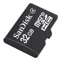 Карта памяти microSDHC 32Gb Class4 Sandisk SDSDQM-032G-B35A + adapter