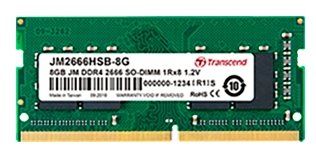 Модуль памяти SO-DIMM DDR4 Trancsend 8GB U-DIMM (JetRam) 2666MHz CL19 (JM2666HSB-8G)