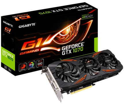 Видеокарта Gigabyte GV N1070G1 GAMING 8GD GeForce GTX 1070