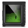 Корпус Sharkoon SKILLER SGC1 Window Green черный, без БП, ATX