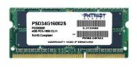Модуль памяти DDR3 4Gb 1600MHz Patriot PSD34G16002S RTL PC3-12800 SO-DIMM 204-pin