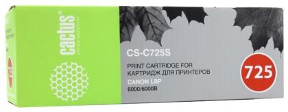Картридж Cactus CS-C725R черный (1600стр.) для Canon i-Sensys 6000/6000b