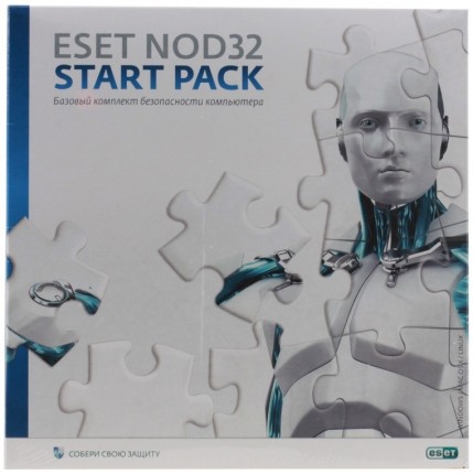 ПО ESET NOD32 START PACK- базовый комплект безопасности компьютера, лицензия на 1 год на 1ПК, BOX