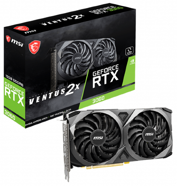 Видеокарта MSI GeForce RTX 3060 VENTUS 2X 12G
