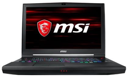 Ноутбук MSI GT75 Titan 8RG-070RU Core i9 8950HK/ 32Gb/ 1Tb/ SSD256Gb+256Gb/ nVidia GeForce GTX 1080 8Gb/ 17.3"/ UHD (3840x2160)/ Windows 10/ black/ WiFi/ BT/ Cam