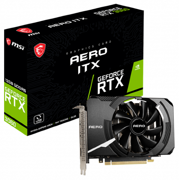 Видеокарта MSI GeForce RTX 3060 AERO ITX 12G