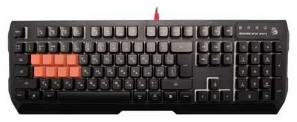 Клавиатура A4 Bloody B188 черный USB Multimedia Gamer LED