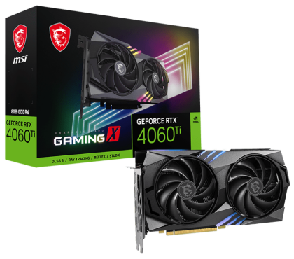 Видеокарта MSI GeForce RTX 4060 TI GAMING X 8G