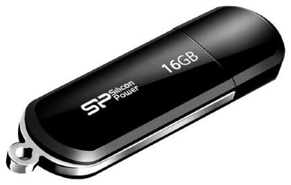 Флешка Silicon Power 16Gb LuxMini 322 SP016GBUF2322V1K USB2.0 черный
