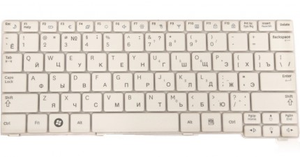 Клавиатура для ноутбука Samsung N128/ N140N148/ N150/ N158/ NB20/ NB30 RU, White