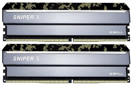 Модуль памяти DDR4 G.SKILL SNIPER X 16GB (2x8GB kit) 3200MHz CL16 PC4-25600 1.35V (F4-3200C16D-16GSXKB)