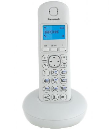 Радиотелефон Dect Panasonic KX-TGB210RUW белый АОН