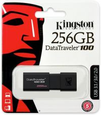 Флешка Kingston 256Gb DataTraveler 100 G3 (DT100G3/256GB)