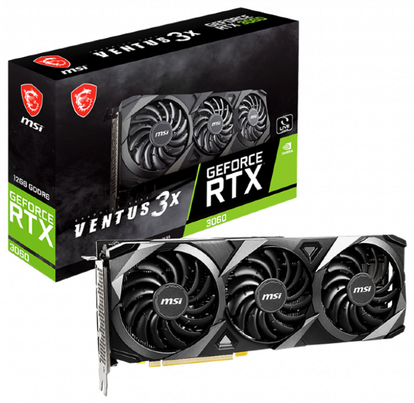 Видеокарта MSI GeForce RTX 3060 VENTUS 3X 12G