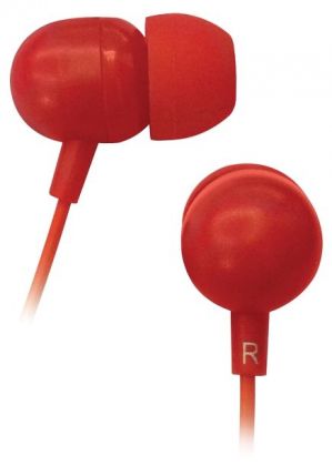 Наушники вкладыши BBK EP-1160S 1.2м красный проводные (в ушной раковине)