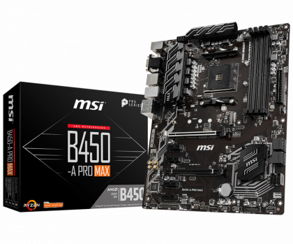 Материнская плата MSI B450-A PRO MAX, AMD B450, sAM4, ATX