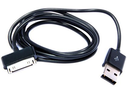 Дата-кабель Apple Iphone 4/4S/4C для USB, черный