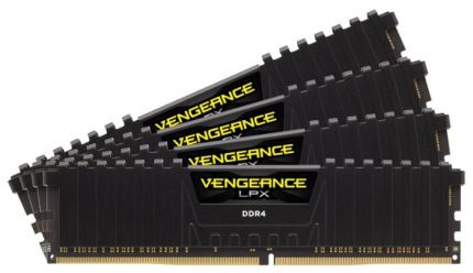 Модуль памяти DDR4 4x16Gb 3000MHz Corsair CMK64GX4M4C3000C16 RTL