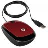 Мышь HP X1200 красный оптическая (1200dpi) USB (2but)