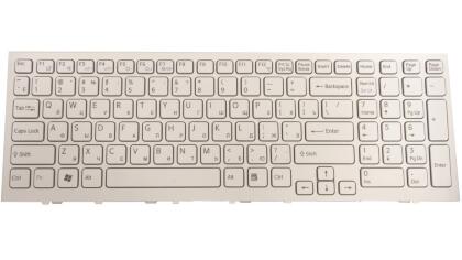 Клавиатура для ноутбука Sony VPC-EL, RU, White frame/ White key