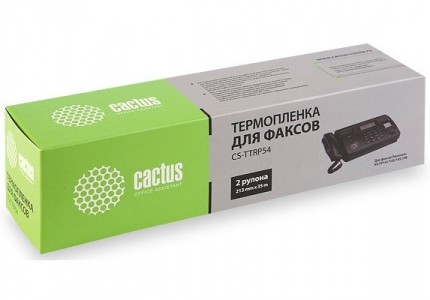 Термопленка Cactus CS-TTRP54 (2x35м) для факсов Panasonic (KXF-A54) KX-FP141/ 143/ 145/ 148