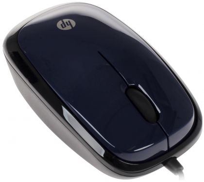 Мышь HP X1200 синий оптическая (1200dpi) USB (2but)