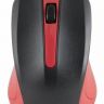 Мышь Oklick 225M черный/красный оптическая (1200dpi) USB (3but)
