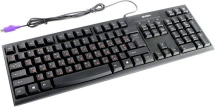 Клавиатура SVEN KB-S300 черный PS/2