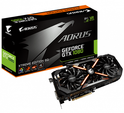 Видеокарта Gigabyte GV N1080AORUS X 8GD GeForce GTX 1080