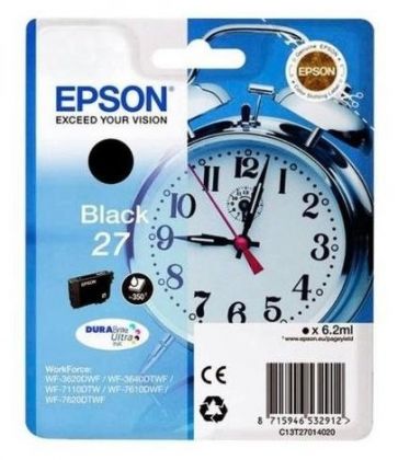 Картридж струйный Epson C13T27014022 черный для Epson WF7110/7610/7620 (350стр.) (6.2мл)