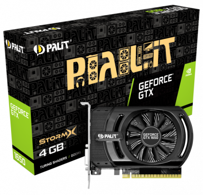 Видеокарта Palit PA-GTX1650 STORMX 4G, NVIDIA GeForce GTX 1650, 4Gb GDDR5
