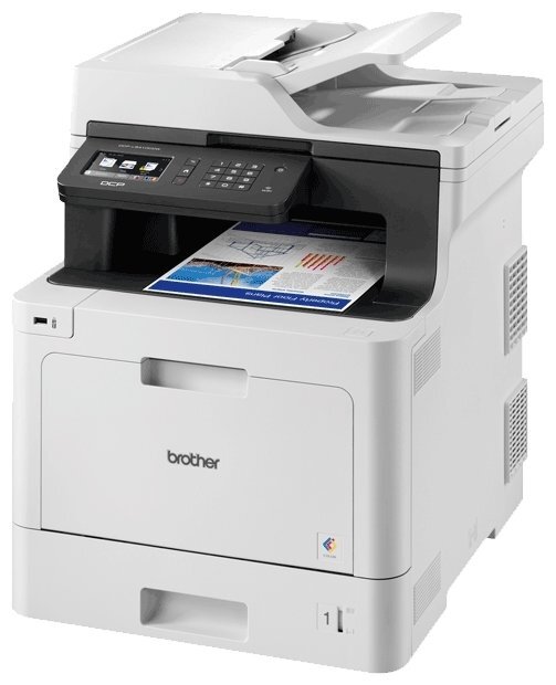 МФУ лазерный Brother DCP-L8410CDW (DCPL8410CDWR1) A4 Duplex Net WiFi серый