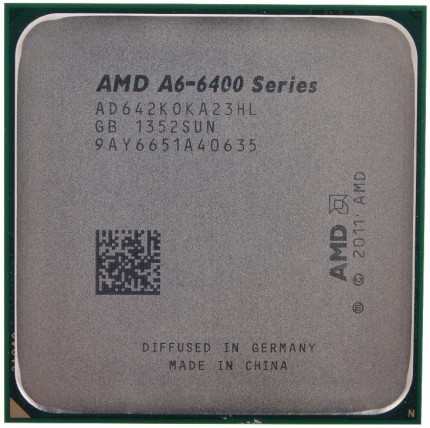 Процессор AMD A6 X2 6420K Socket-FM2 (AD642KOKA23HL) (4.0/5000/1Mb/Radeon HD 8470D) OEM