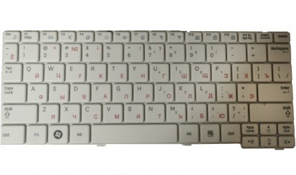 Клавиатура для ноутбука Samsung NF110, RU, White