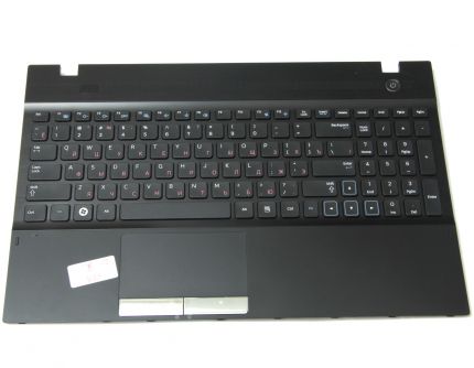 Клавиатура для ноутбука Samsung NP300V5A (With palmrest) RU, Black