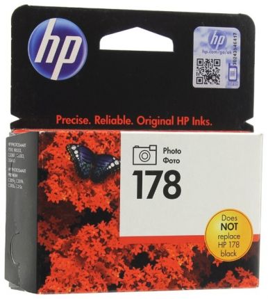 Картридж HP178 Photo Black для Photosmart D5463/ 7510(C311b)/ B8553 Photosmart Prem Fax C410c Photosmart Premium C309h/ C310b (130 стр)