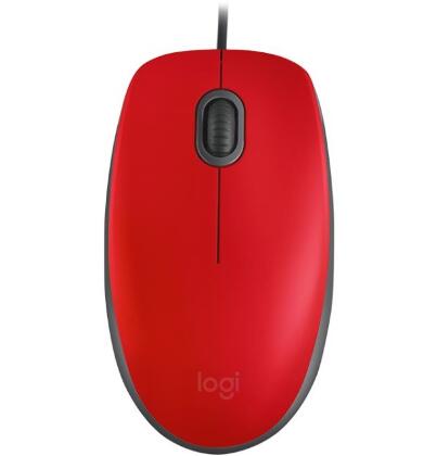 Мышь Logitech Mouse M110 Silent USB Red