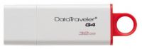 Флешка Kingston 32Gb DataTraveler G4 DTIG4/32GB USB3.0 белый