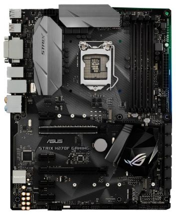 Материнская плата Asus STRIX H270F GAMING Soc-1151 Intel H270 4xDDR4 ATX AC`97 8ch(7.1) GbLAN RAID+VGA+DVI+HDMI