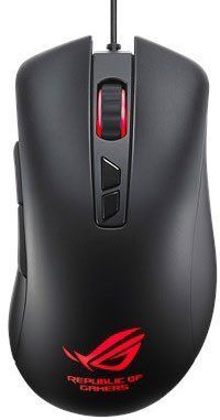 Мышь Asus GT300 черный оптическая (5000dpi) USB2.0 игровая для ноутбука (6but)