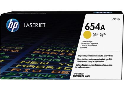 Картридж HP 654A (CF332A) Yellow для LaserJet Enterprise M651 (15000 стр.)