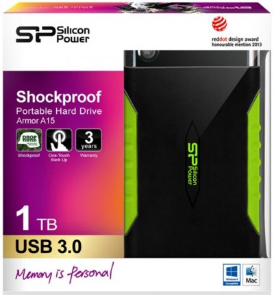 Жесткий диск Silicon Power USB 3.0 1Tb SP010TBPHDA15S3K 2.5" черный